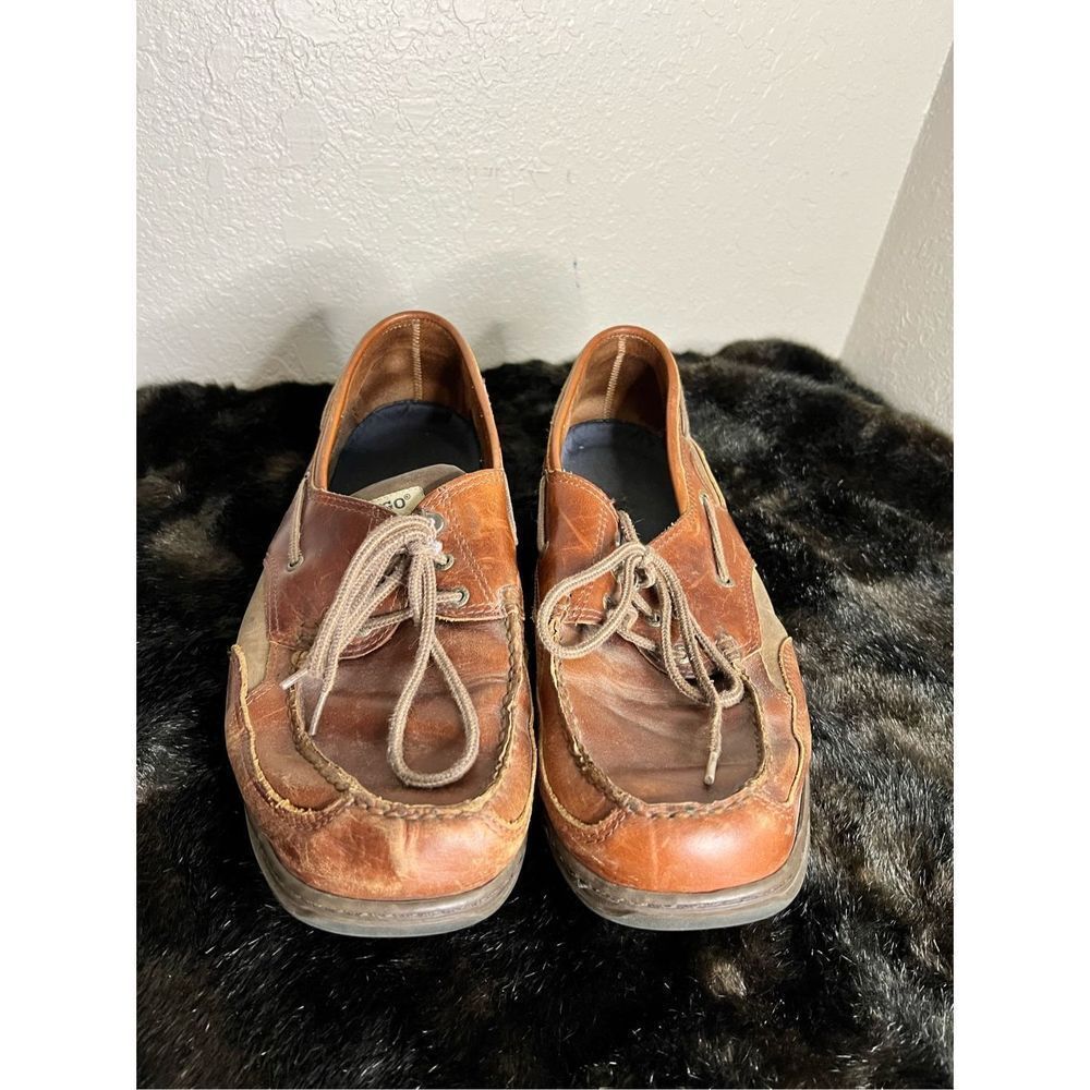Sebago leather loafers dock boat shoes 14